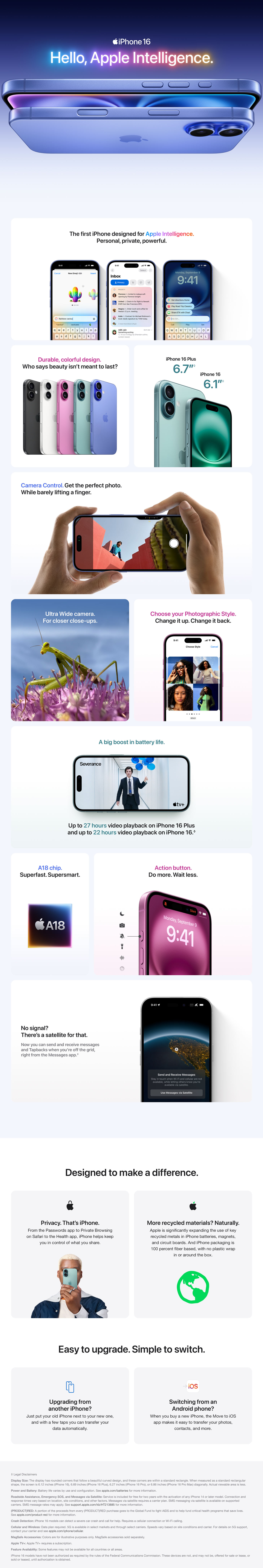 Apple IPhone 16 In Ultramarine Spectrum Mobile Apple iphone 16 in ultramarine spectrum mobile